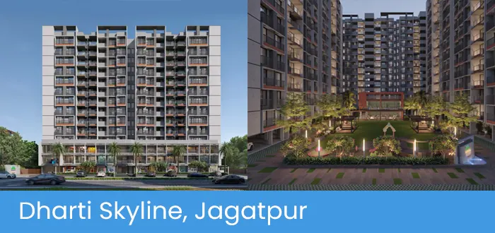 Dharti Skyline, 2 and 3 BHK flats in Jagatpur, Ahmedabad