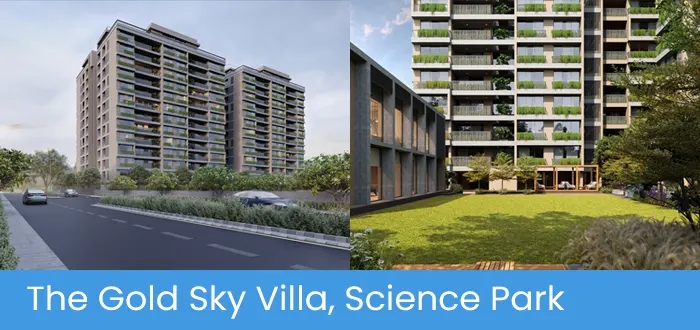 The Gold Sky Villa, 4 BHK apartments and 5 BHK duplexes in Science Park, Ahmedabad